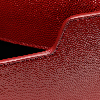 Saint Laurent Grain De Poudre Uptown Pouch Red 15 of 15