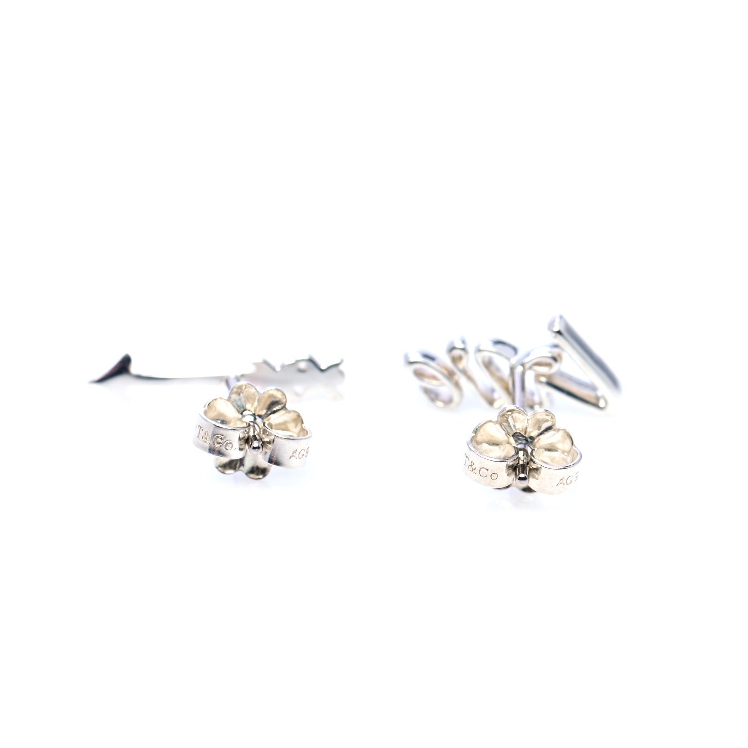 Tiffany Sterling Silver Paloma Picasso Love Arrow Earrings 3 of 7