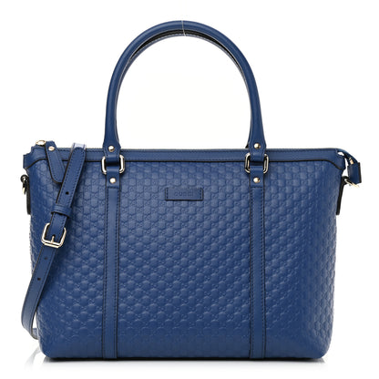 Gucci Soft Microguccissima Small Zippered Satchel Caspian 1 of 11