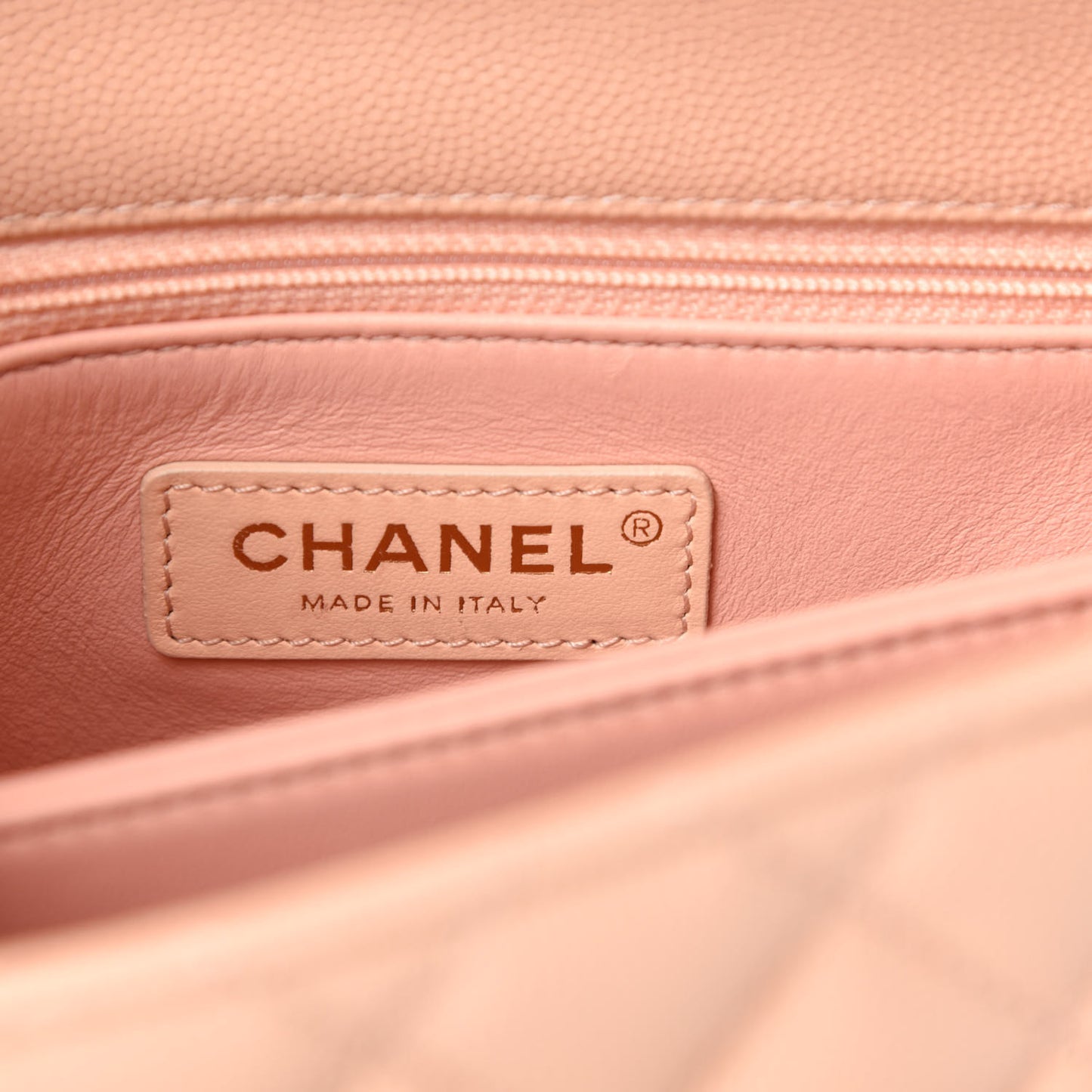 Caviar Quilted Small Coco Handle Flap Light Pink