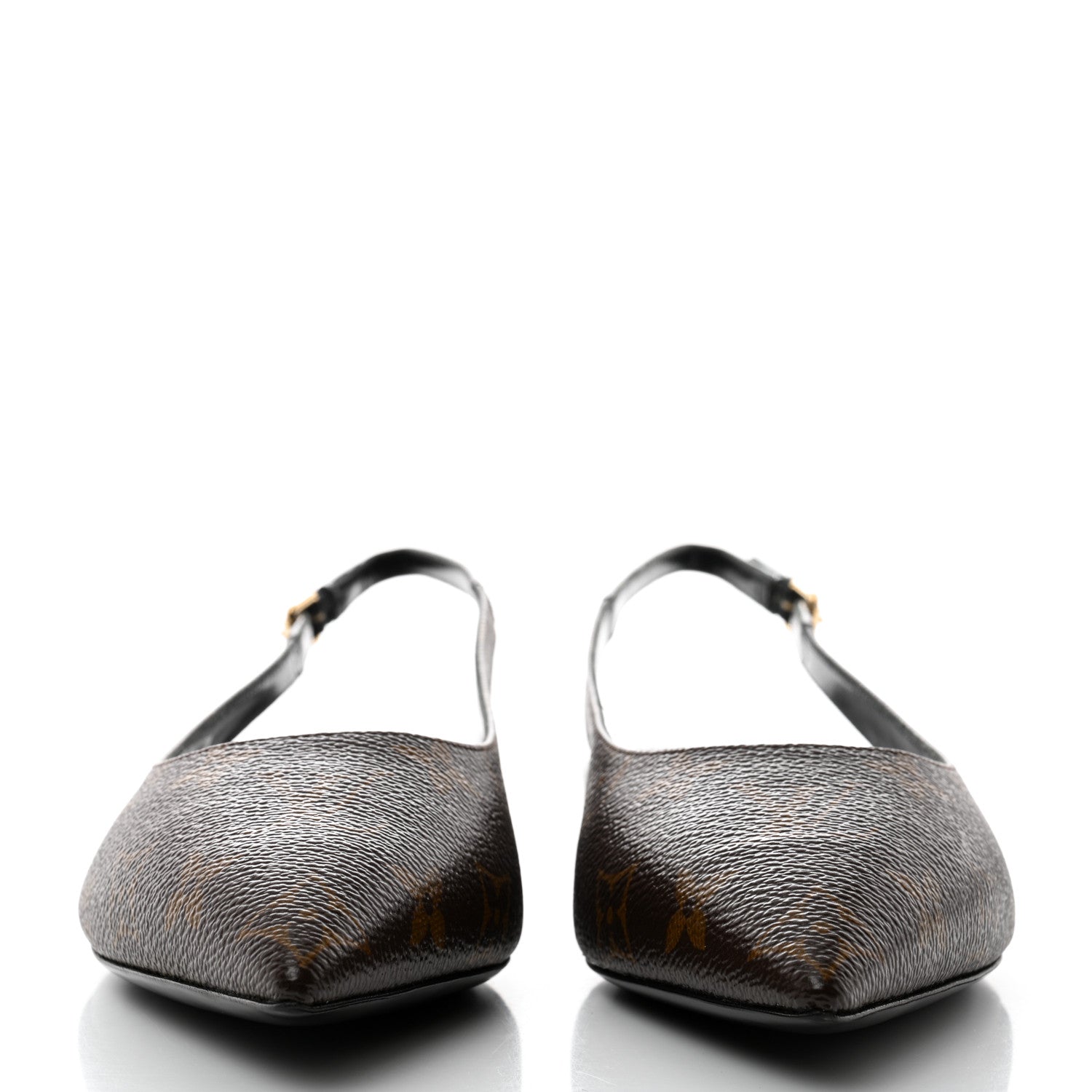 Louis Vuitton Patent Monogram Cherie Slingback Ballerina Flats 38 2 of 9