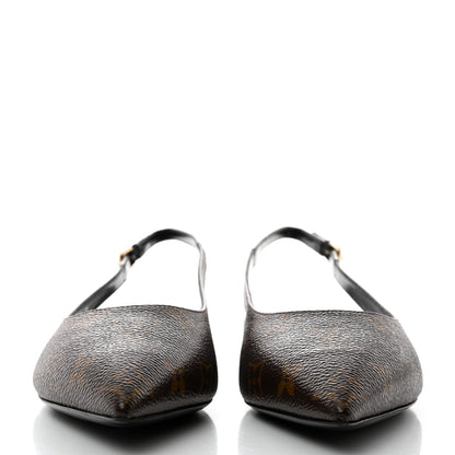 Louis Vuitton Patent Monogram Cherie Slingback Ballerina Flats 38 2 of 9