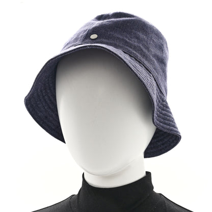Hermes Denim Eden Bucket Hat 57 Indigo 2 of 8