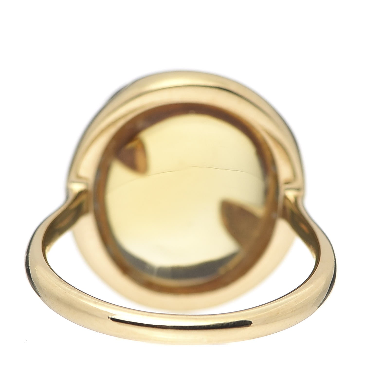 Tiffany 18K Yellow Gold Citrine Paloma Picasso Olive Leaf Ring 46 3.75 4 of 6