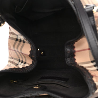 Burberry Haymarket Check Medium Brogue Tassel Tote 4 of 17