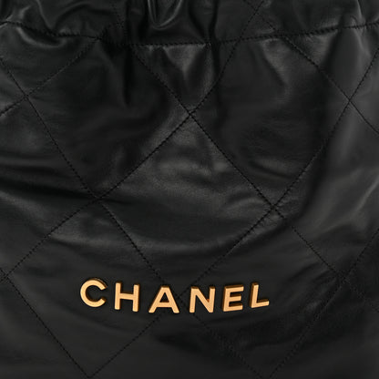 Chanel Shiny Calfskin Quilted Small Chanel 22 Black 17 of 21