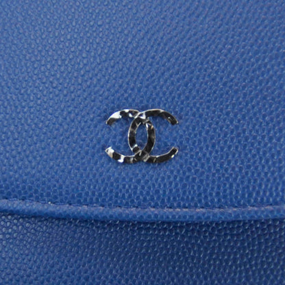 Chanel Caviar Wallet on Chain WOC Blue 6 of 6