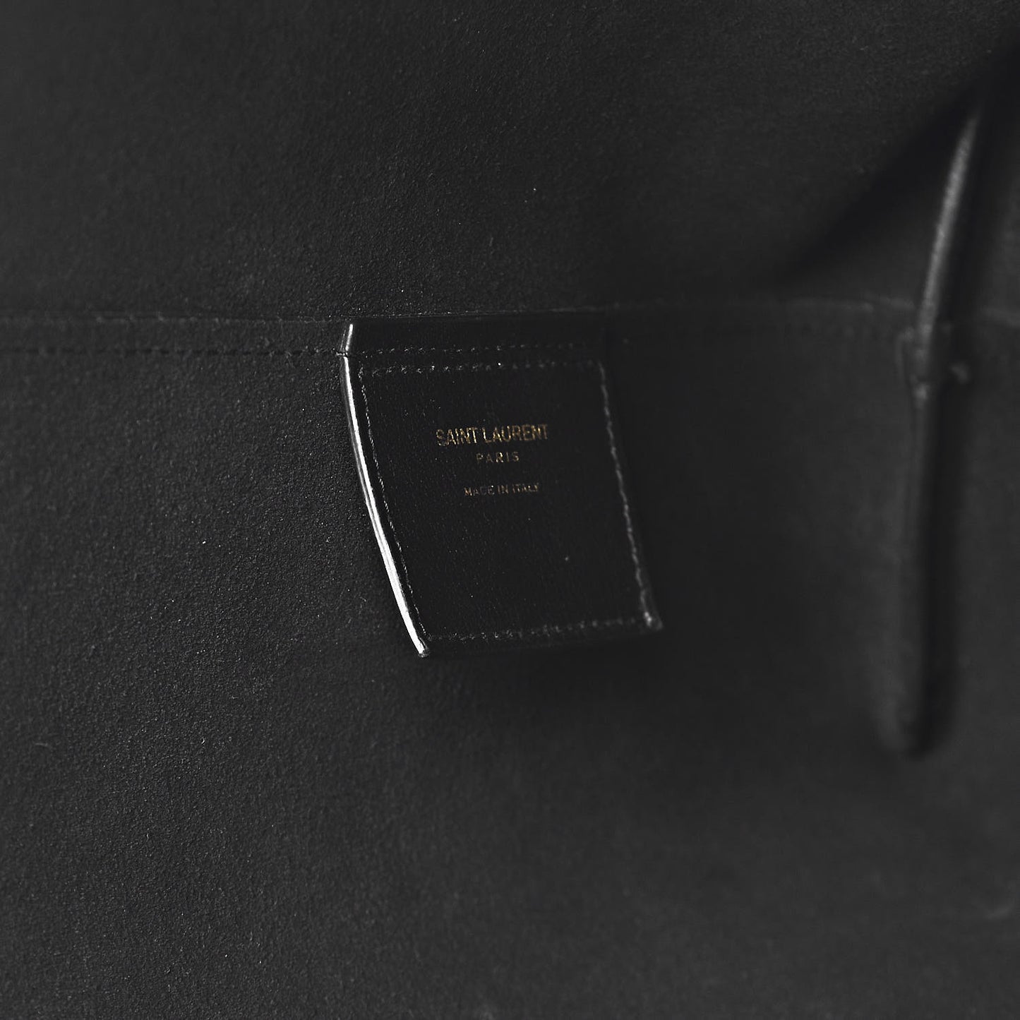 Calfskin Large Shopping Tote Black