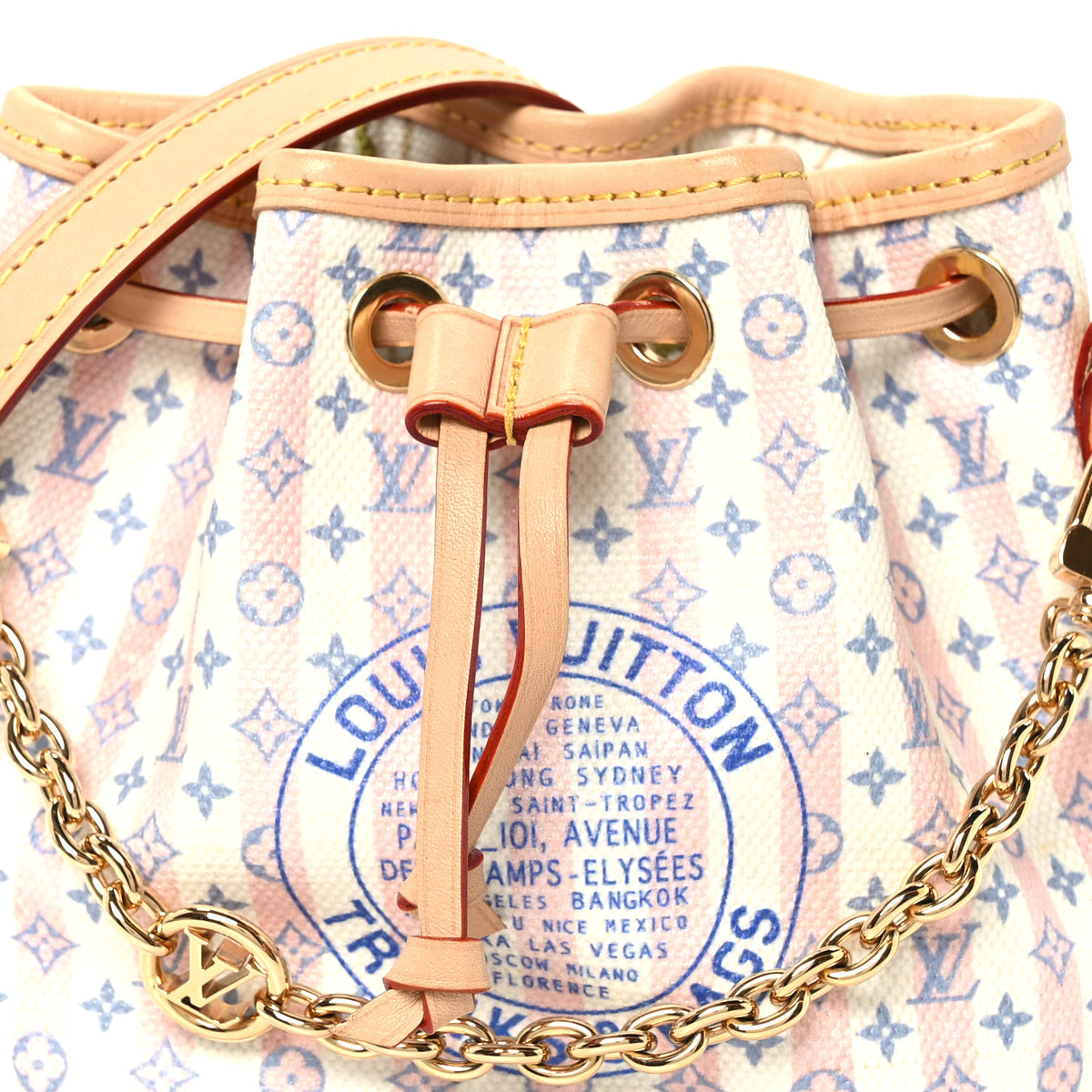 Minigram LV Stamp Nano Noe Blue