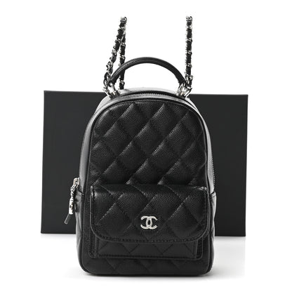 Chanel Caviar Quilted CC Mini Classic Backpack Black 10 of 10