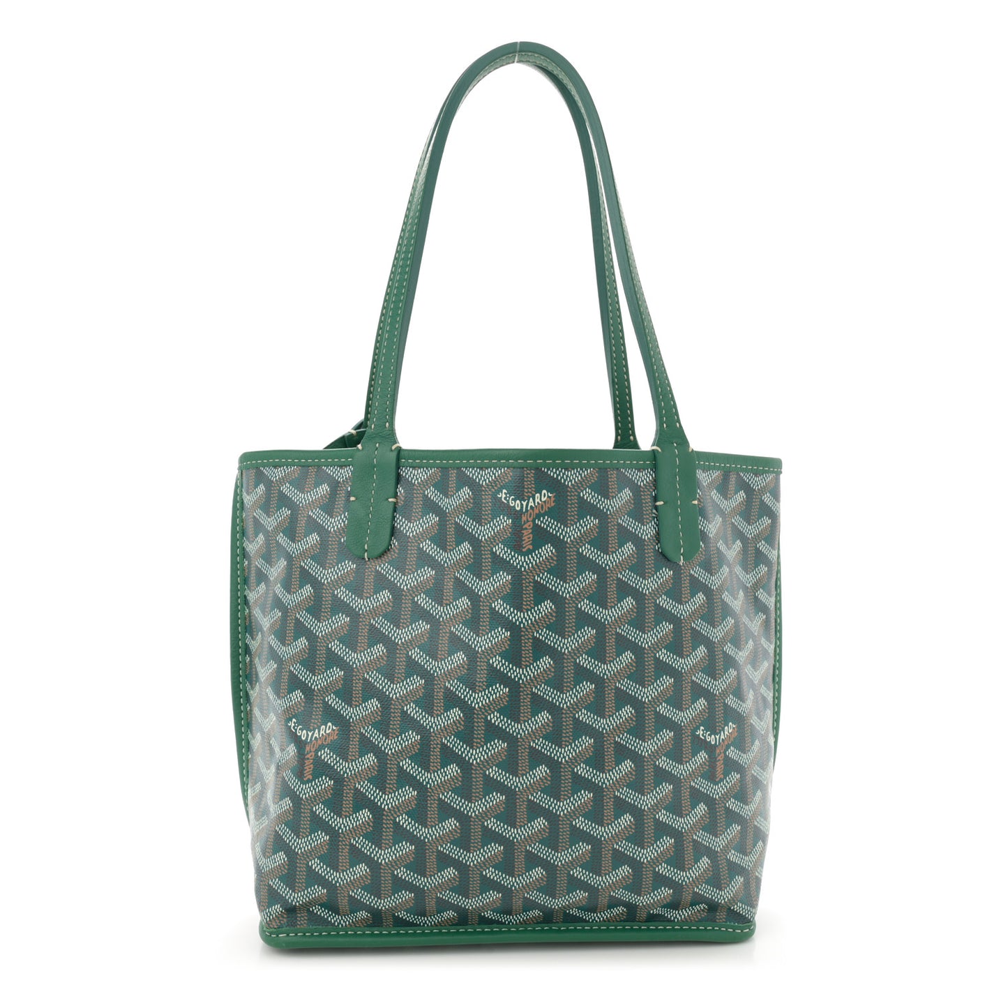 Goyardine Reversible Mini Anjou Green