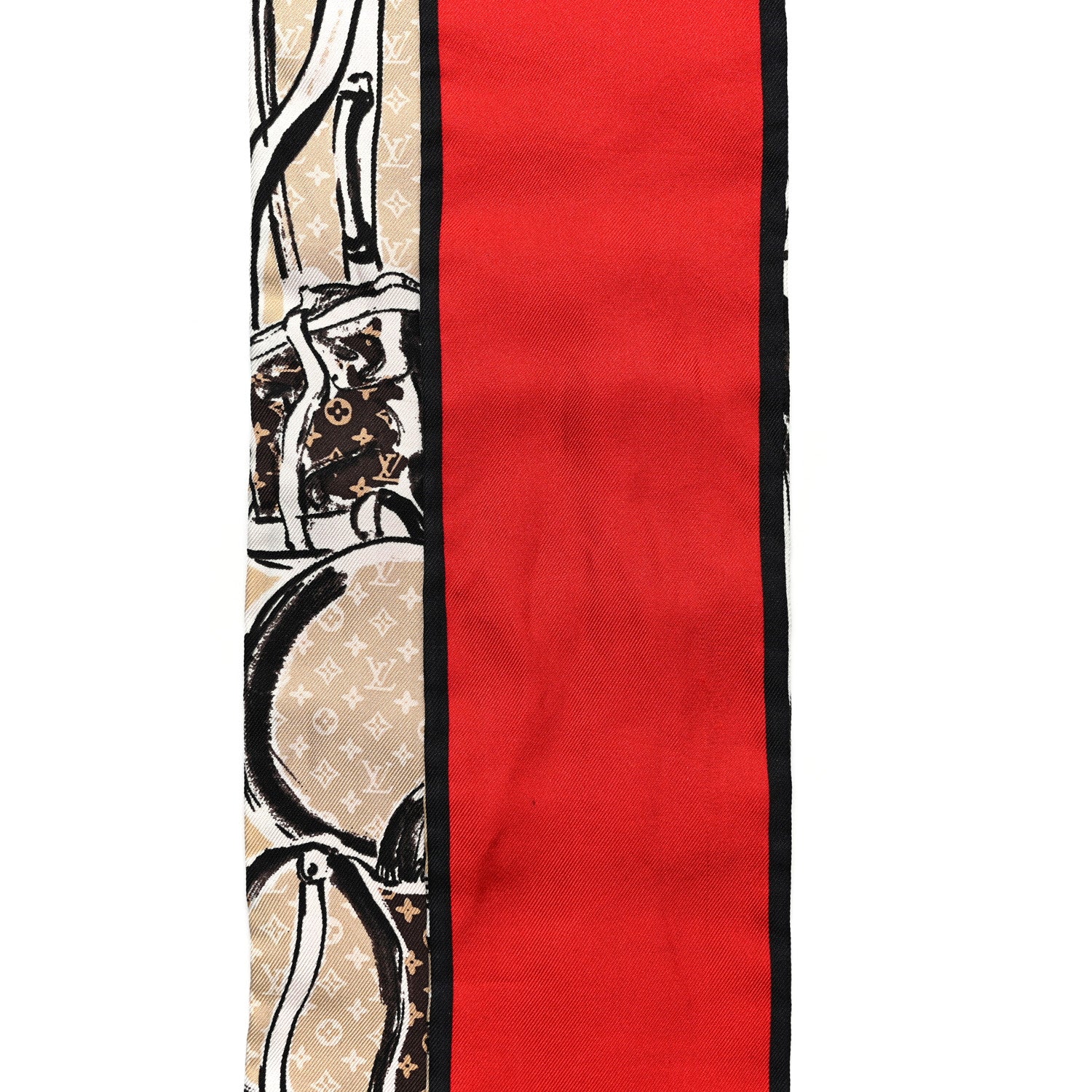Louis Vuitton Silk Monogram Trunks Bandeau Brown 5 of 6