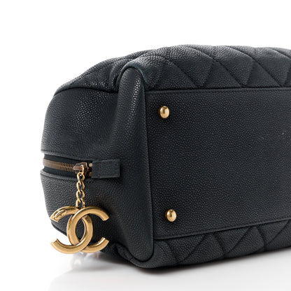 Chanel Caviar Quilted CC Bowler Black 9 of 11