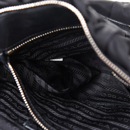 Prada Tessuto Nylon Gaufre Shopping Satchel Black 5 of 5