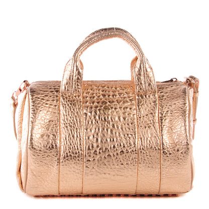 Alexander Wang Metallic Pebbled Lambskin Rocco Rose Gold Hardware 1 of 7