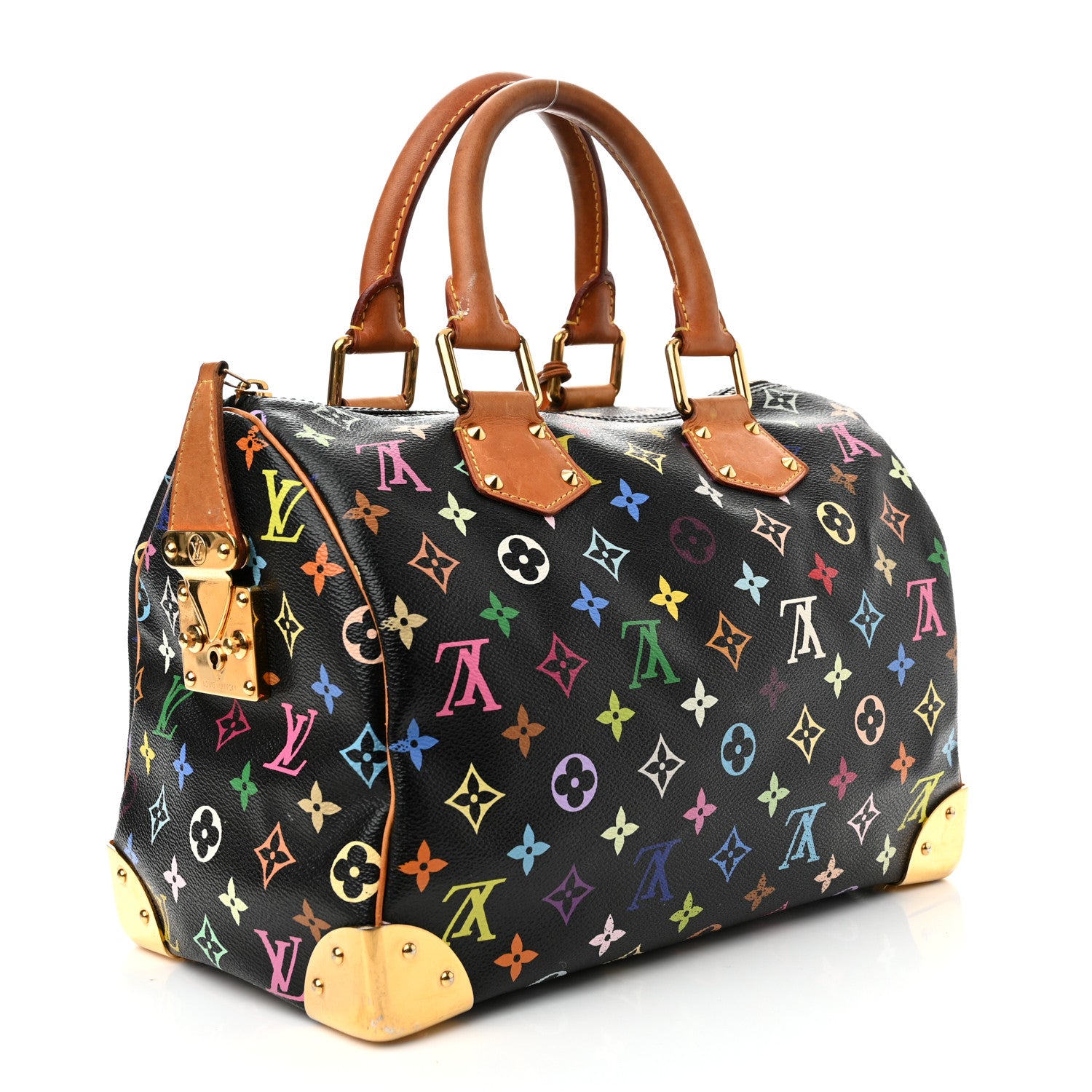 Louis Vuitton Monogram Multicolor Speedy 30 Black 3 of 12