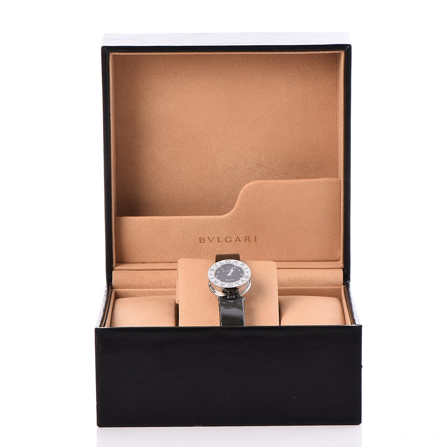 Bulgari Stainless Steel Calfskin 22mm B.Zero1 Quartz Watch Black 19 of 19