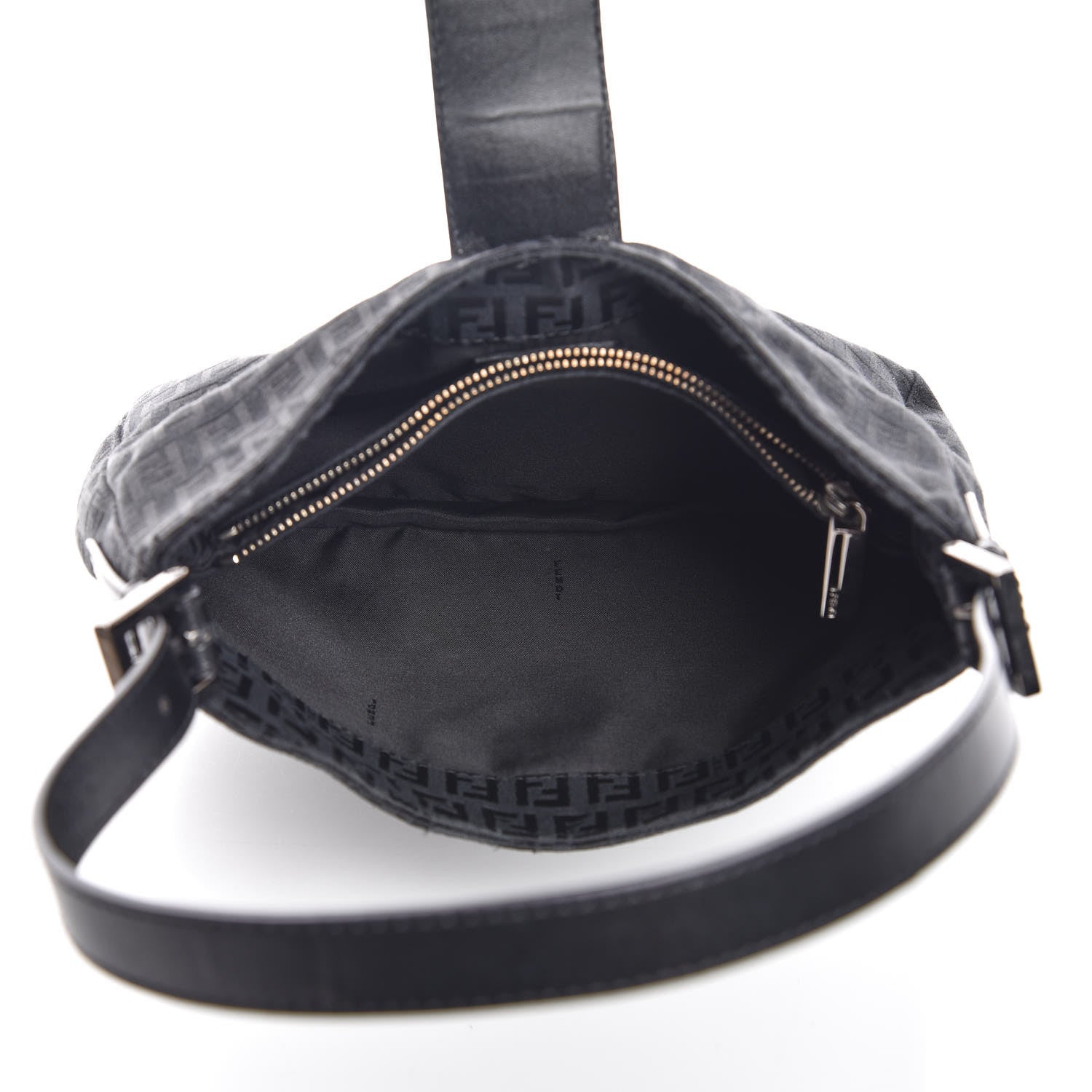 Fendi Zucchino Small Hobo Black 4 of 7