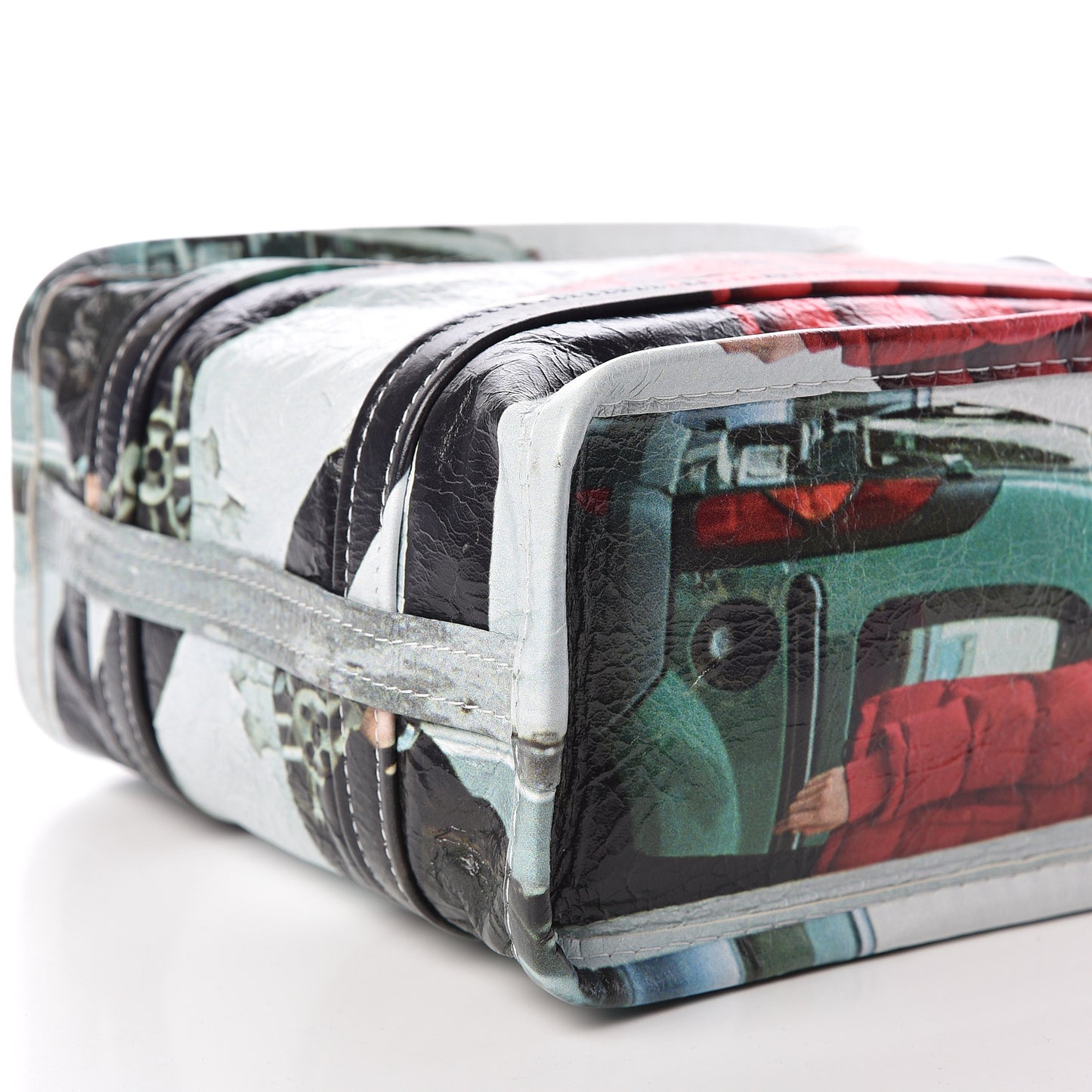 Agneau Arena Bazar Campaign Shopper Tote XS White Red Green