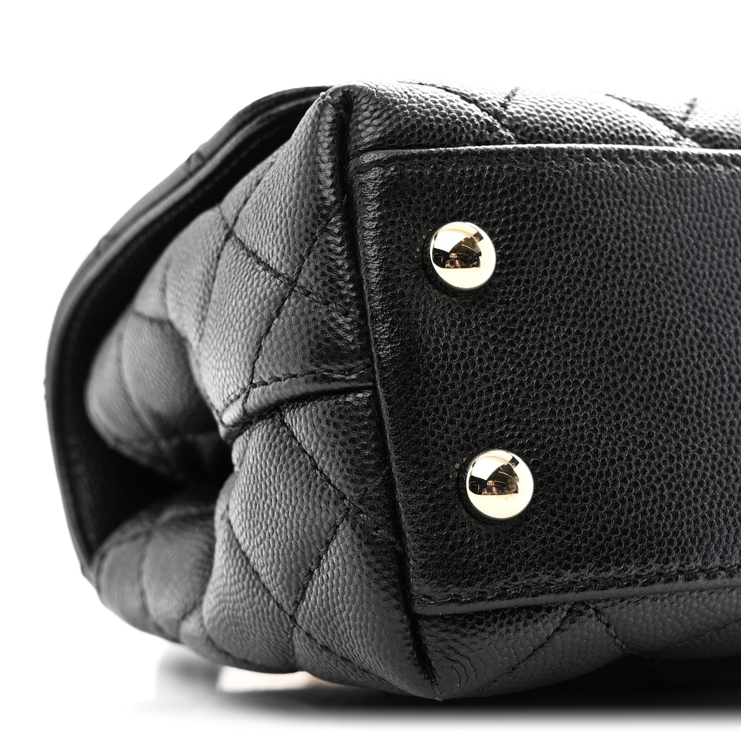 Chanel Caviar Quilted Extra Mini Coco Handle Flap Black 9 of 10