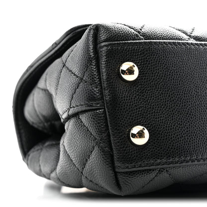 Chanel Caviar Quilted Extra Mini Coco Handle Flap Black 9 of 10