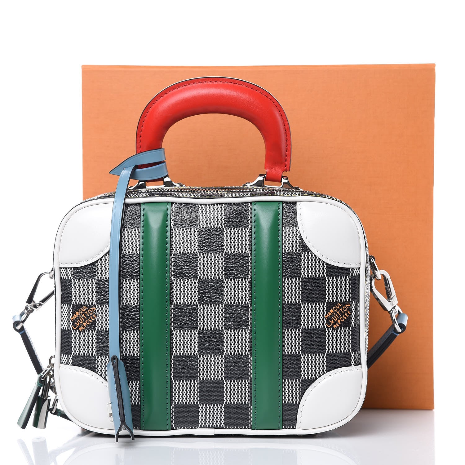 Louis Vuitton Damier Valisette BB Black White 12 of 12