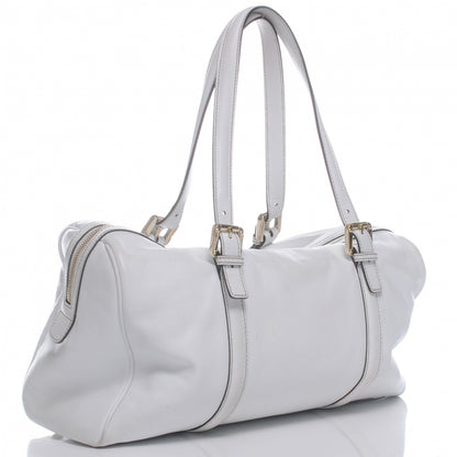 Gucci Leather Britt Large Boston White 3 of 7