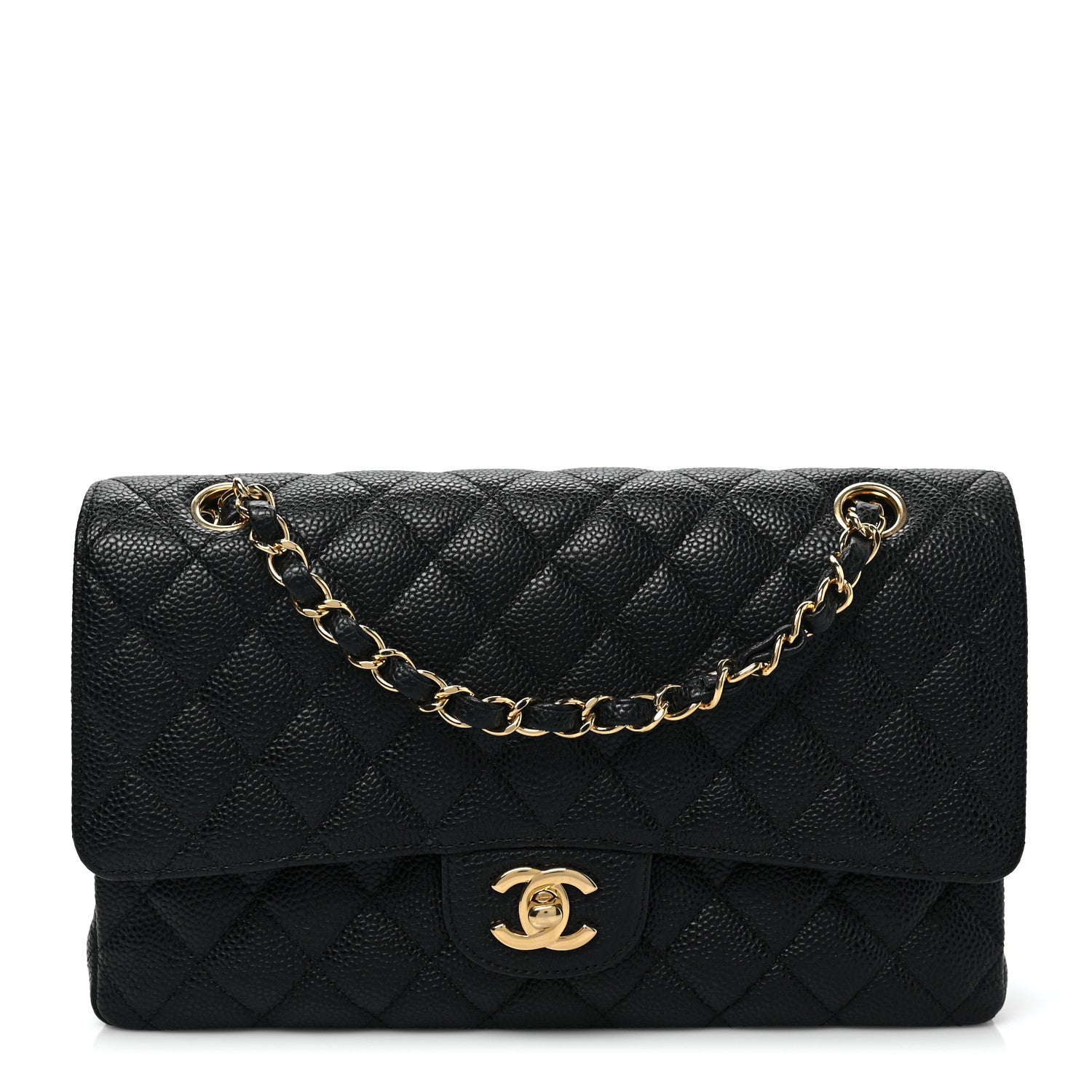 Chanel Caviar Quilted Medium Double Flap Black 1 of 7
