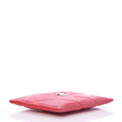 Chanel Caviar Quilted Card Holder Dark Pink 4 of 8