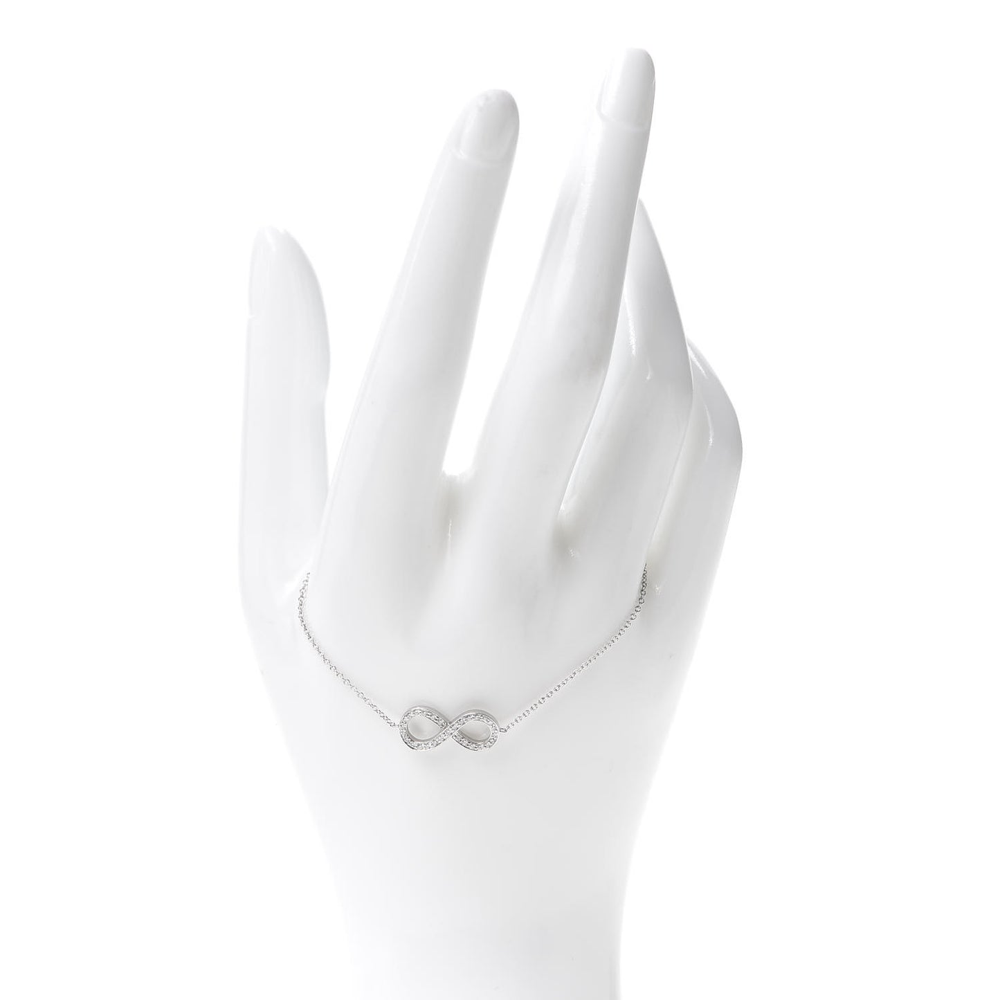 Platinum Diamond Infinity Bracelet