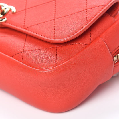 Chanel Goatksin Quilted Casual Trip Waist Belt Bag Red 8 of 11