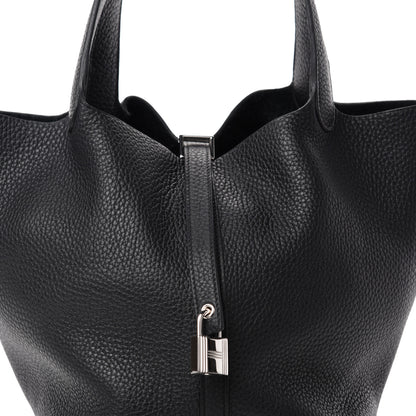 Hermes Taurillon Clemence Picotin Lock 22 MM Black 10 of 11