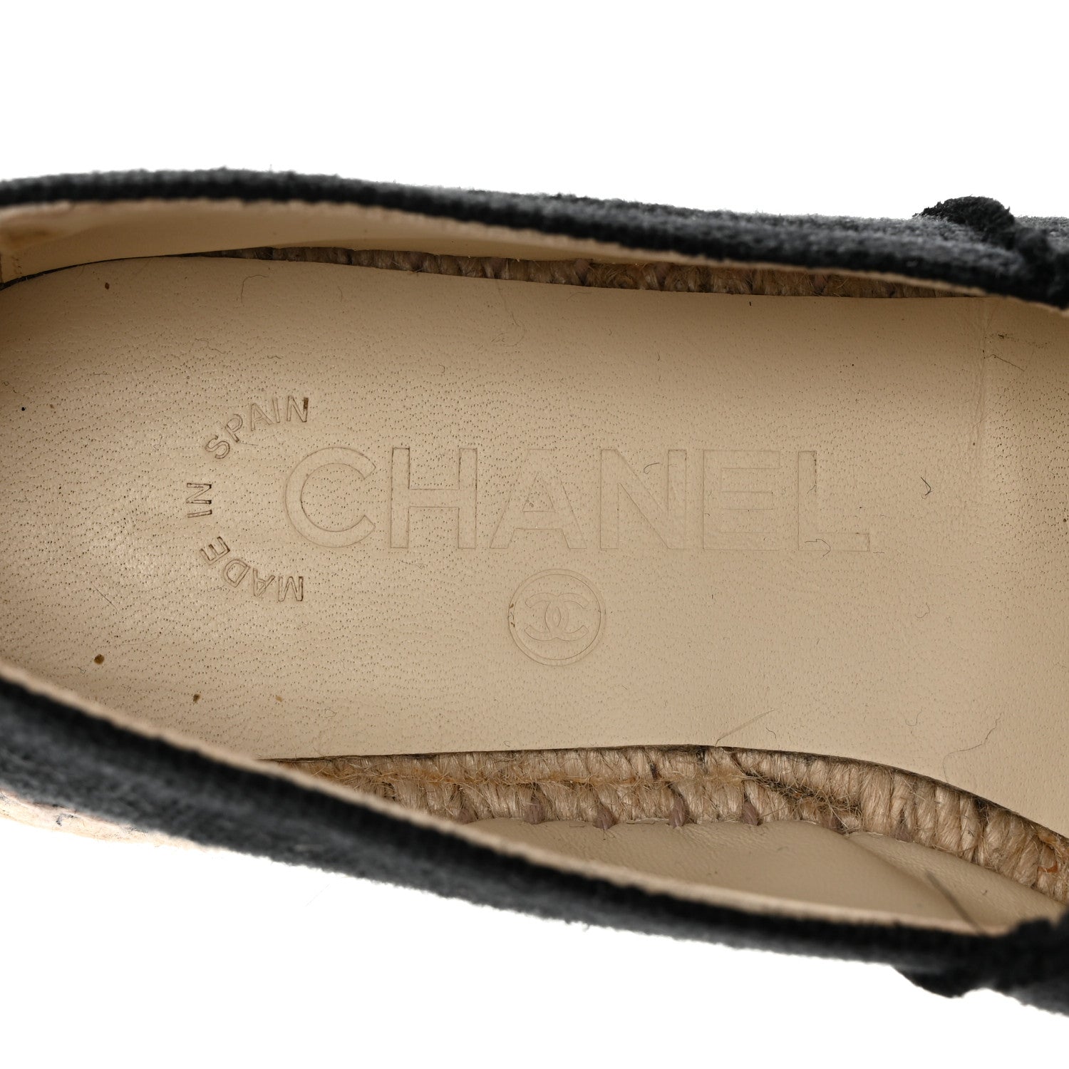 Chanel Linen CC Espadrilles 37 Black 8 of 16