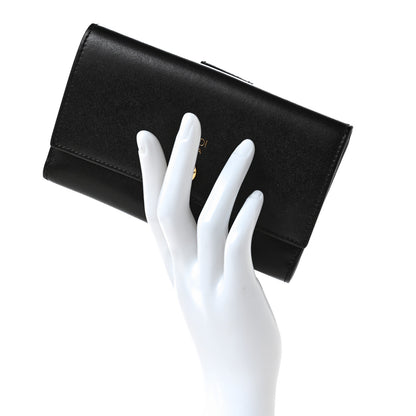 Fendi Vitello Liberty Century Lucido By The Way Medium Bi-Fold Wallet English Black 2 of 9