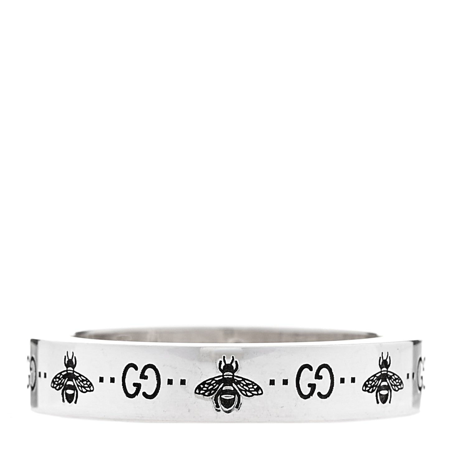 Sterling Silver Narrow Bee Ring 54 6.75