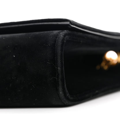 Saint Laurent Velvet Medium Monogram Kate Tassel Shoulder Bag Black 9 of 11