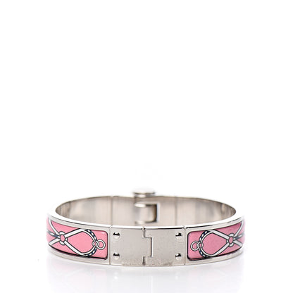 Hermes Enamel Printed Narrow Charniere Cuirs Marins Hinged Bracelet S Quadrichromie 2 of 5