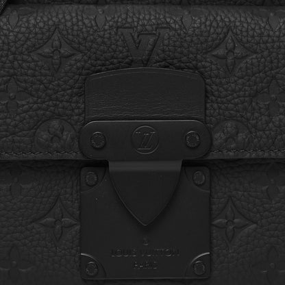 Louis Vuitton Taurillon Monogram S Lock Messenger Black 7 of 9