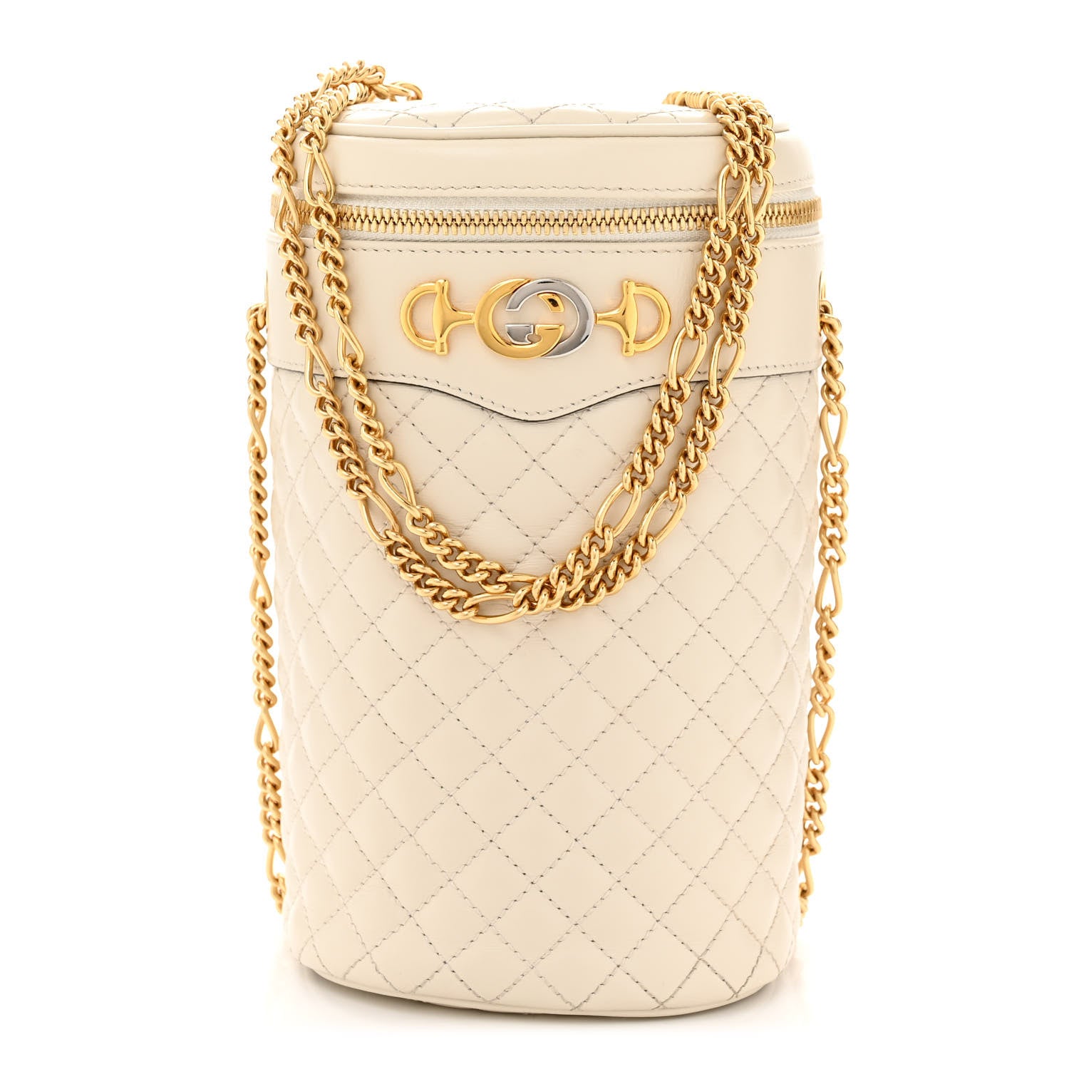 Gucci Calfskin Trapuntata Zumi Belt Bag Off White 1 of 11