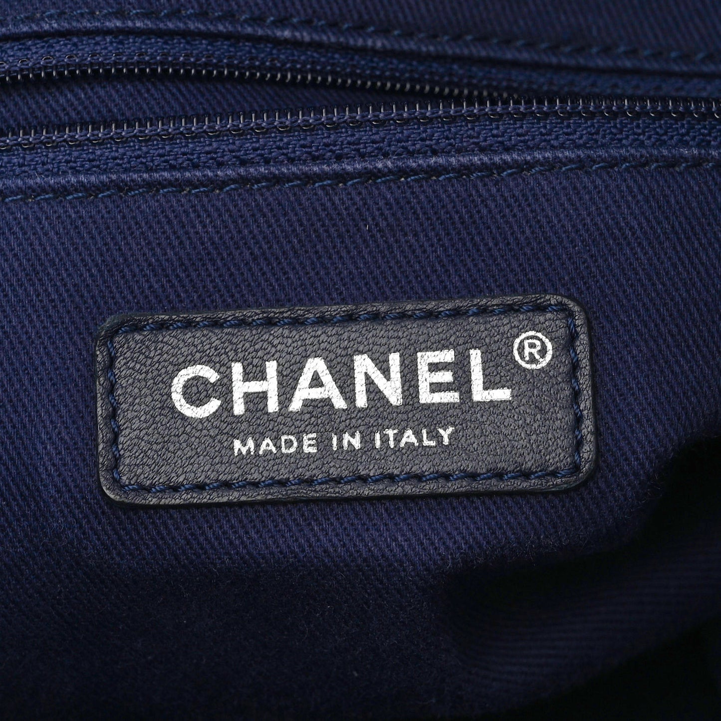 Canvas Sequin Large Deauville Backpack Blue
