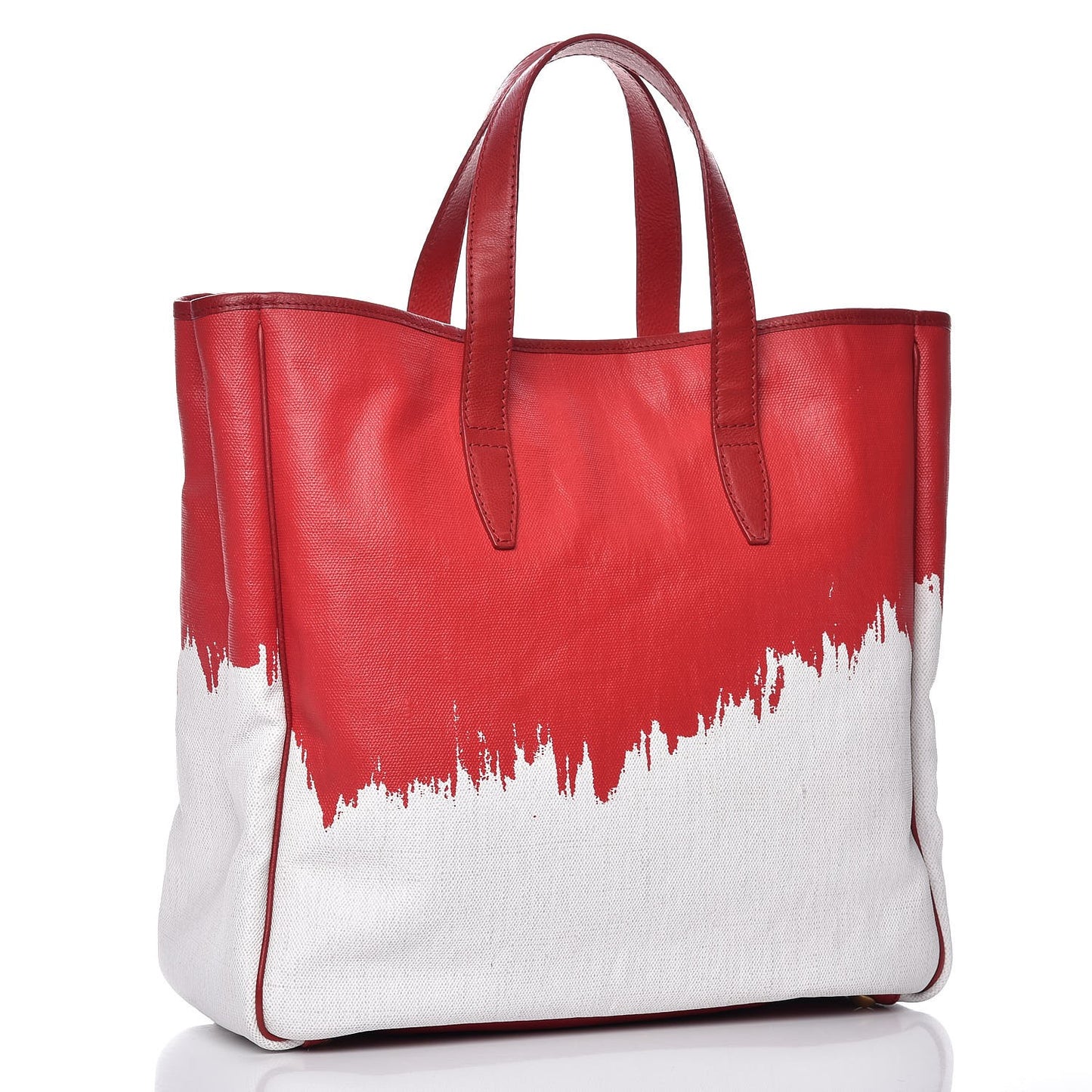Canvas Raspail Cascade Print Tote Red