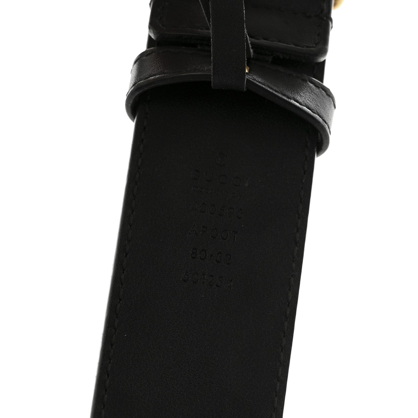 Calfskin Double G 40mm Belt 80 32 Black