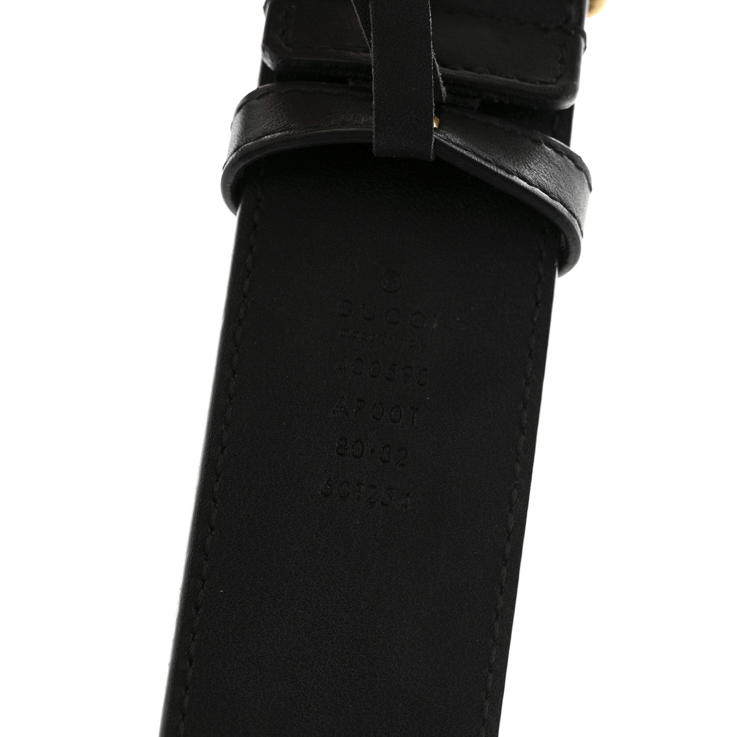 Gucci Calfskin Double G 40mm Belt 80 32 Black 5 of 6