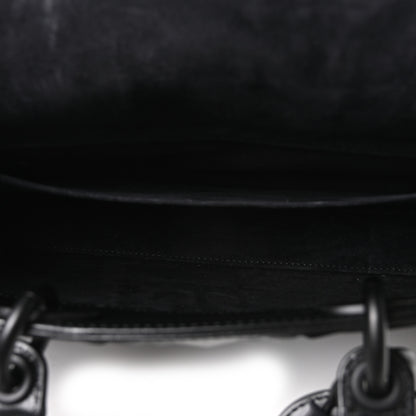 Christian Dior Calfskin Cannage Diamond Medium Lady D-Joy Black 5 of 11