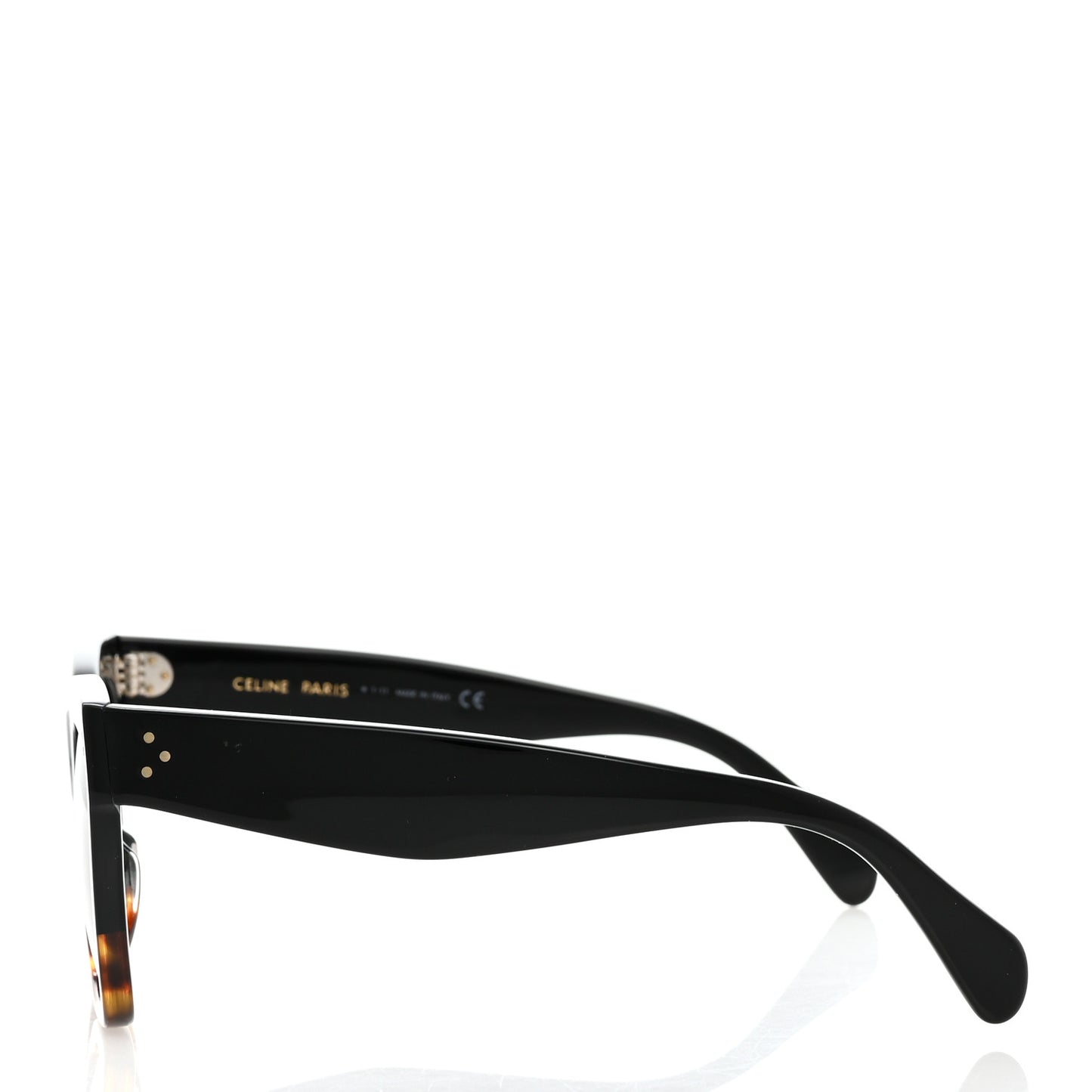 Acetate Polarized Cat Eye Sunglasses CL4004IN Havana Black