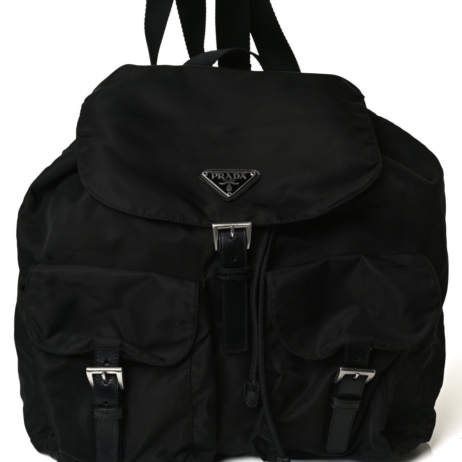 Prada Nylon Vela Medium Backpack Black 7 of 22