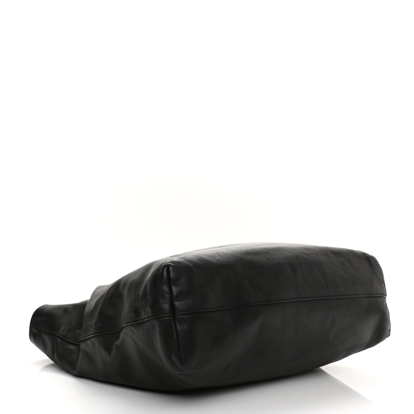 Soft Calf Shopping Tote Black