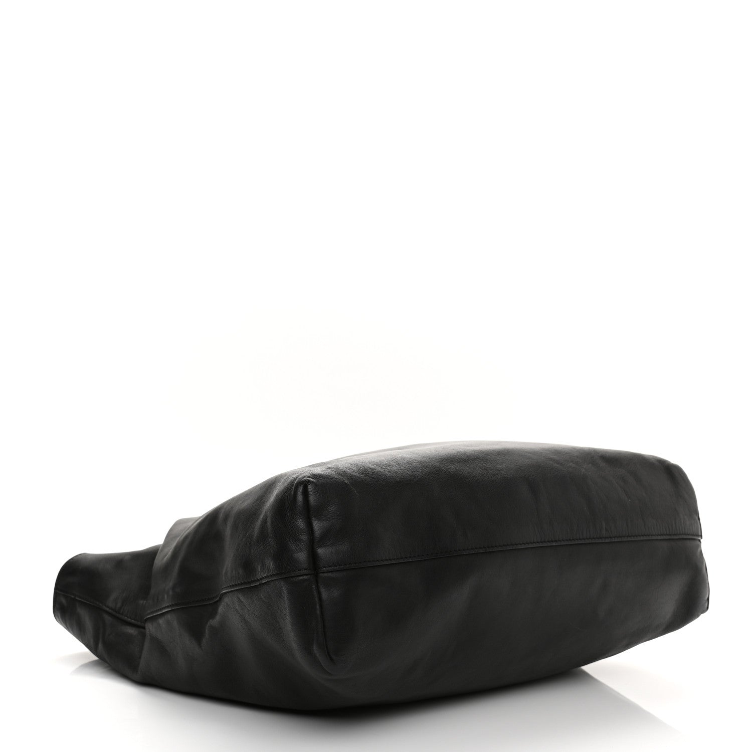 Prada Soft Calf Shopping Tote Black 4 of 18