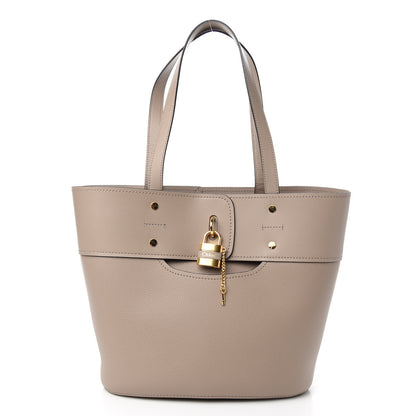 Chloe Smooth Grained Calfskin Small Aby Tote Motty Grey 2 of 9