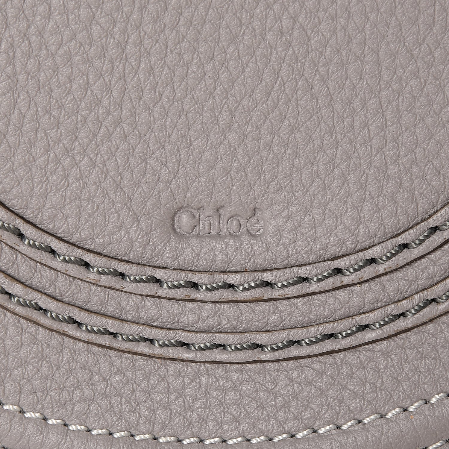 Chloe Calfskin Mini Marcie Round Crossbody Bag Cashmere Grey 6 of 10
